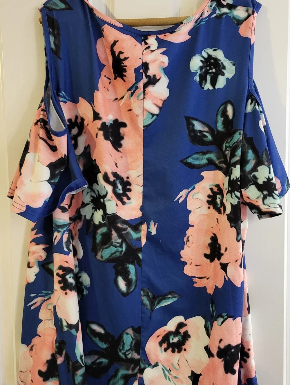 ALLEGRACE Floral Cold Shoulder Blouse - Picture 2 of 5